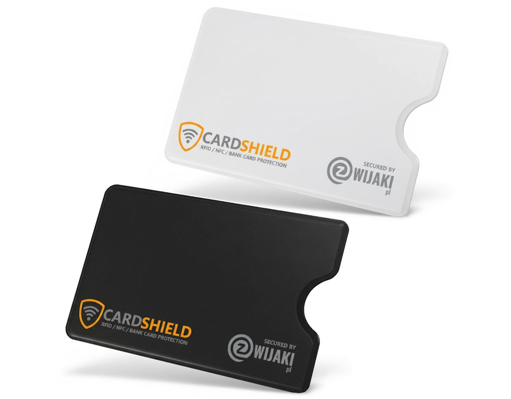 Sztywne etui CardShield z tworzywa – widok z przodu
