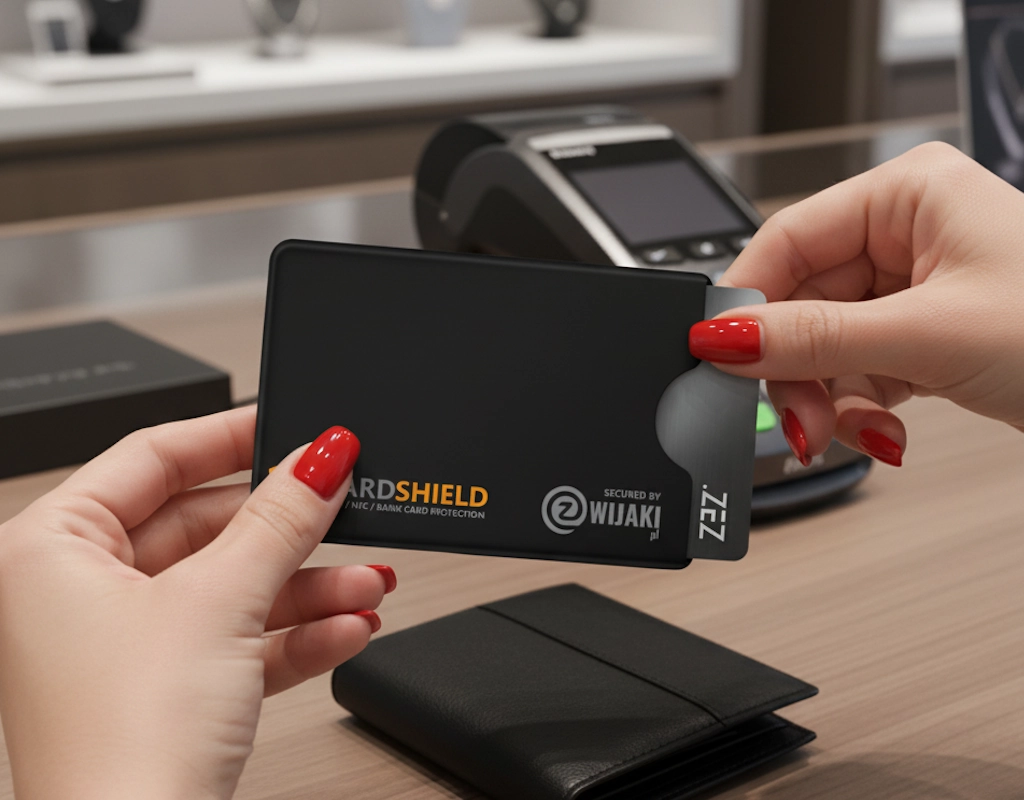 Etui CardShield z plastiku – przykład użycia