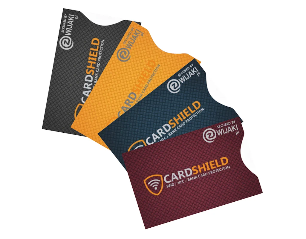 Etui CardShield z tektury powlekanej ekranem – wersje kolorystyczne