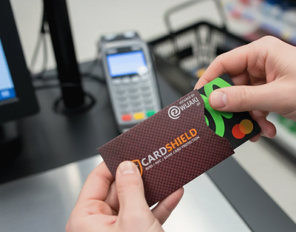 Etui CardShield z tektury – sposób użycia